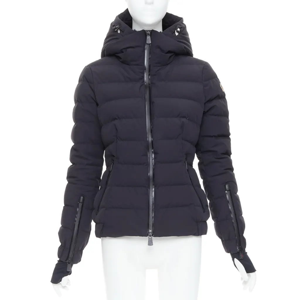 Moncler Chena Giubbotto Black Fair - Front View