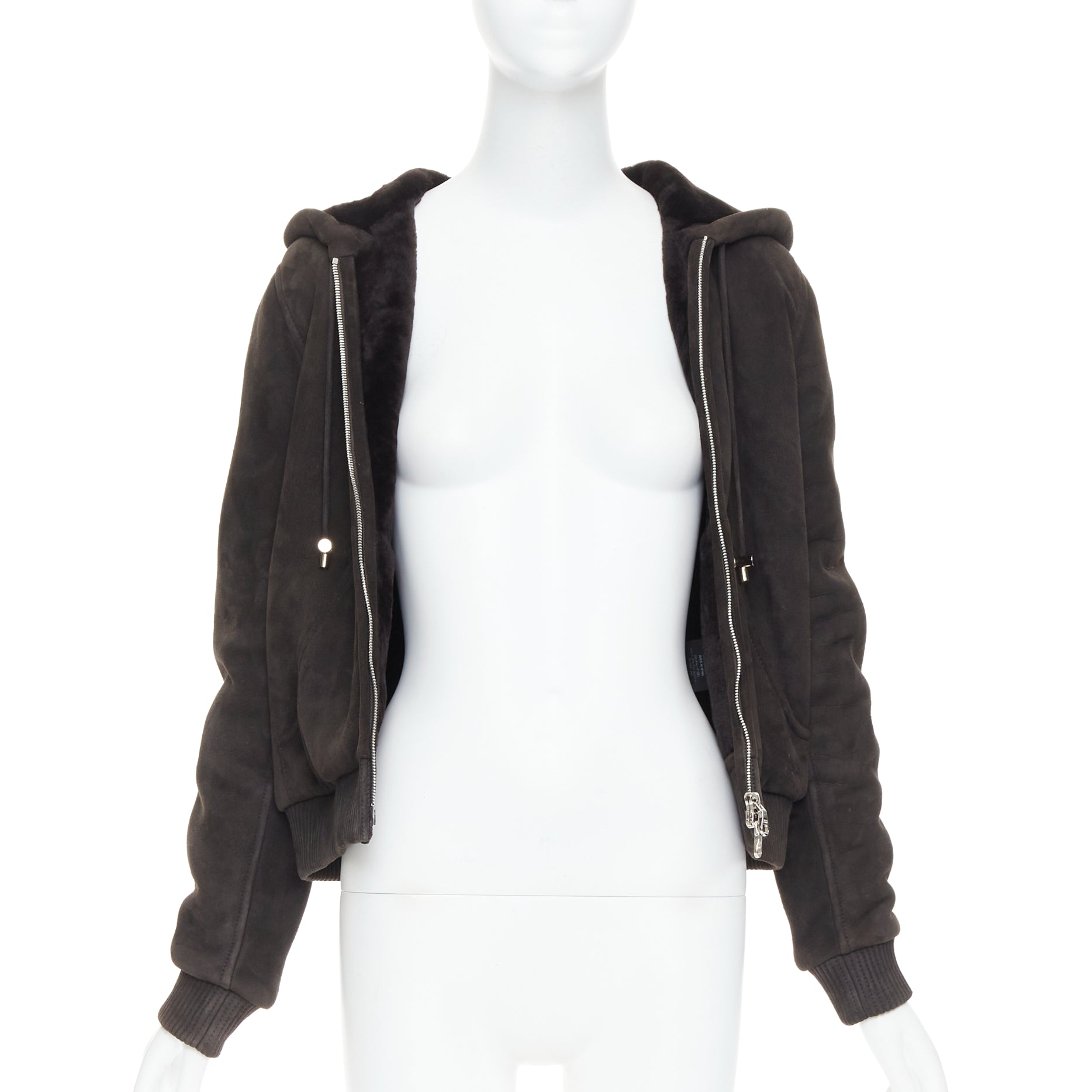 Loewe Brown Shearling Suede Jacket - Image 6