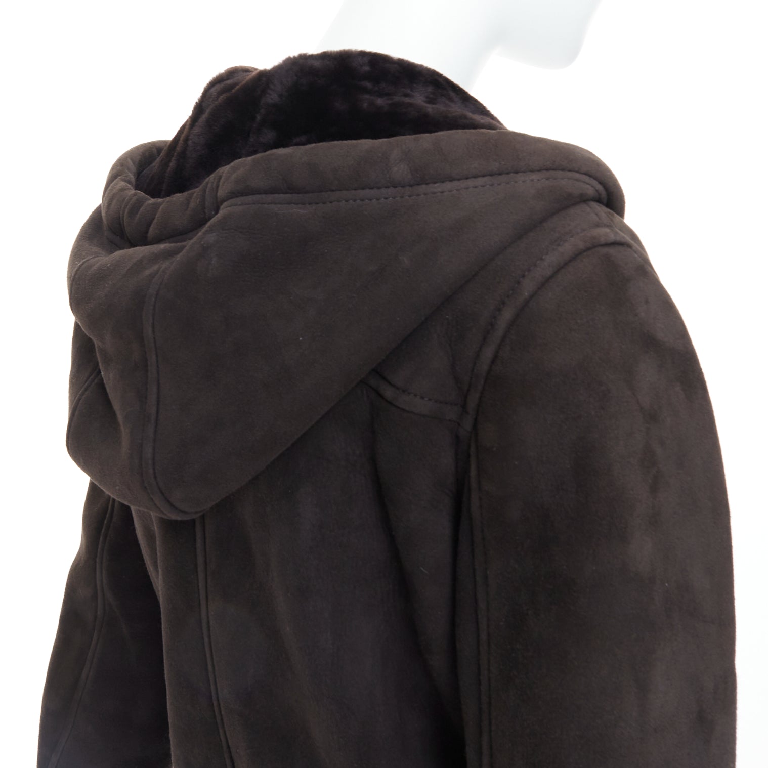 Loewe Brown Shearling Suede Jacket - Image 10