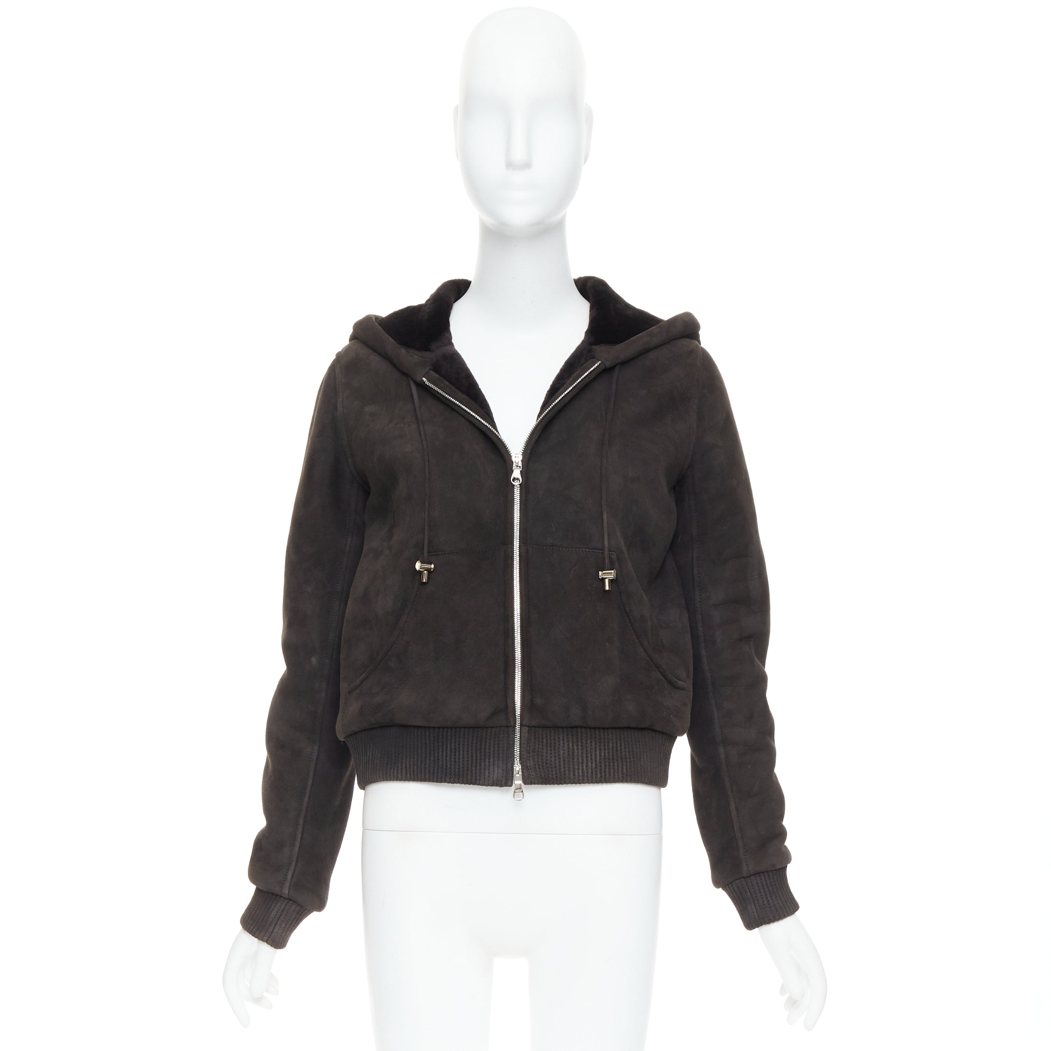 Loewe Brown Shearling Suede Jacket - Image 12