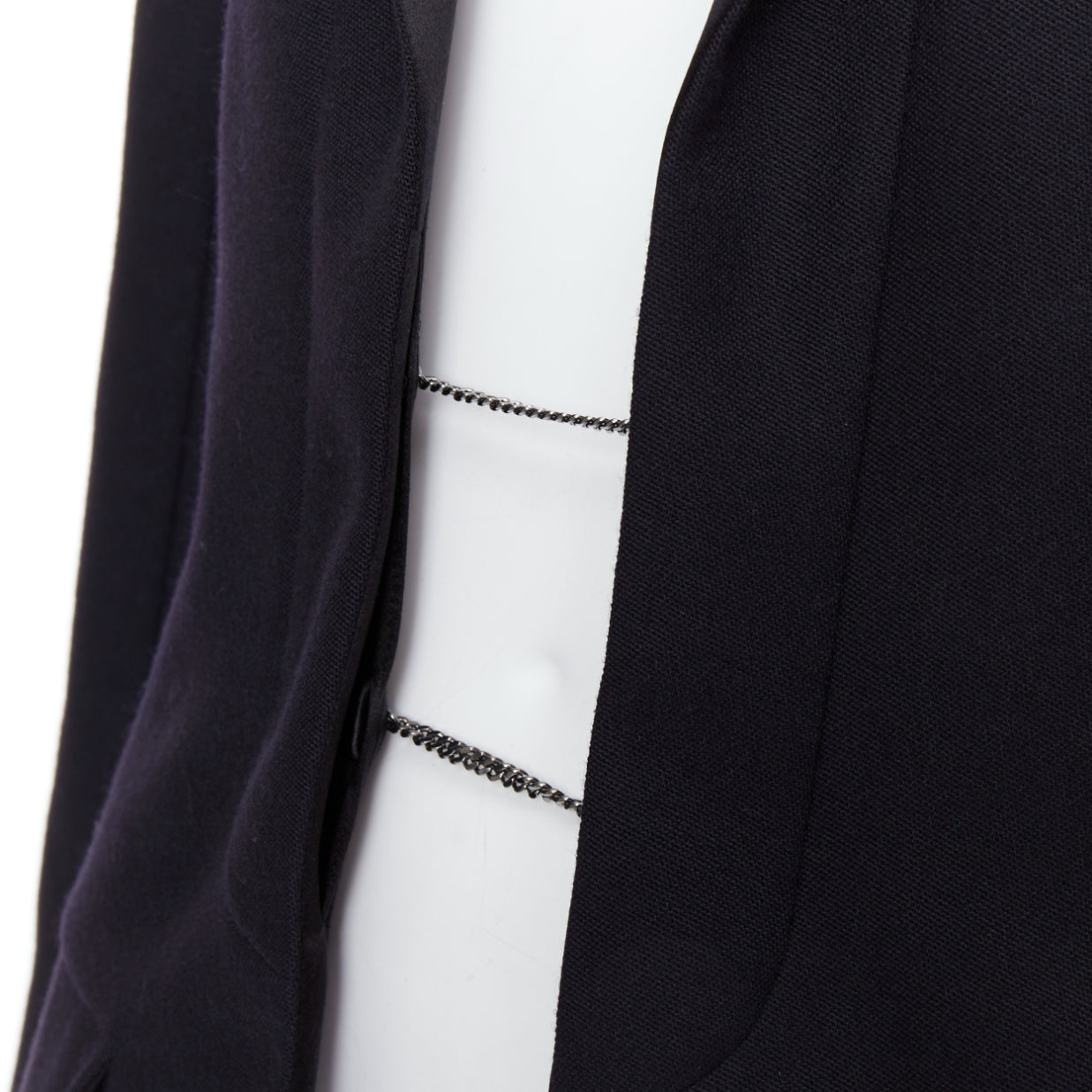 Chanel Wool Tuxedo Blazer - Back view