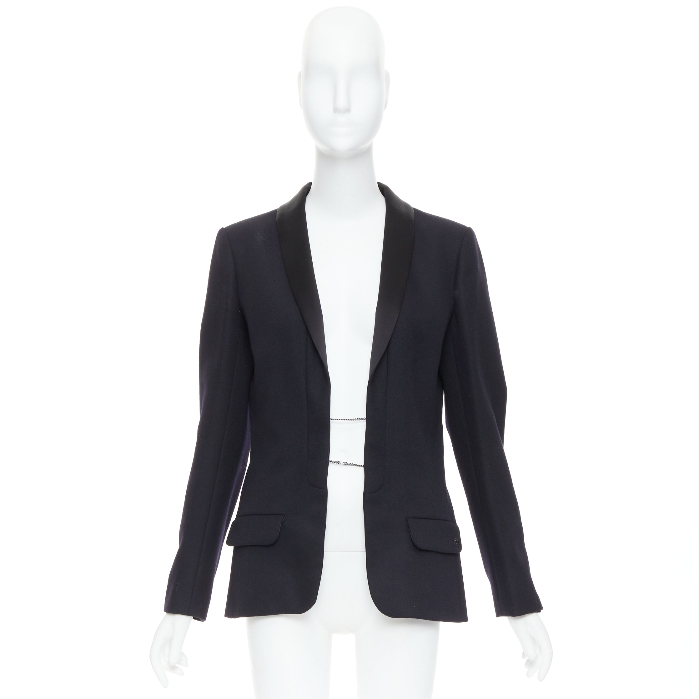 Chanel Wool Tuxedo Blazer - Image 11