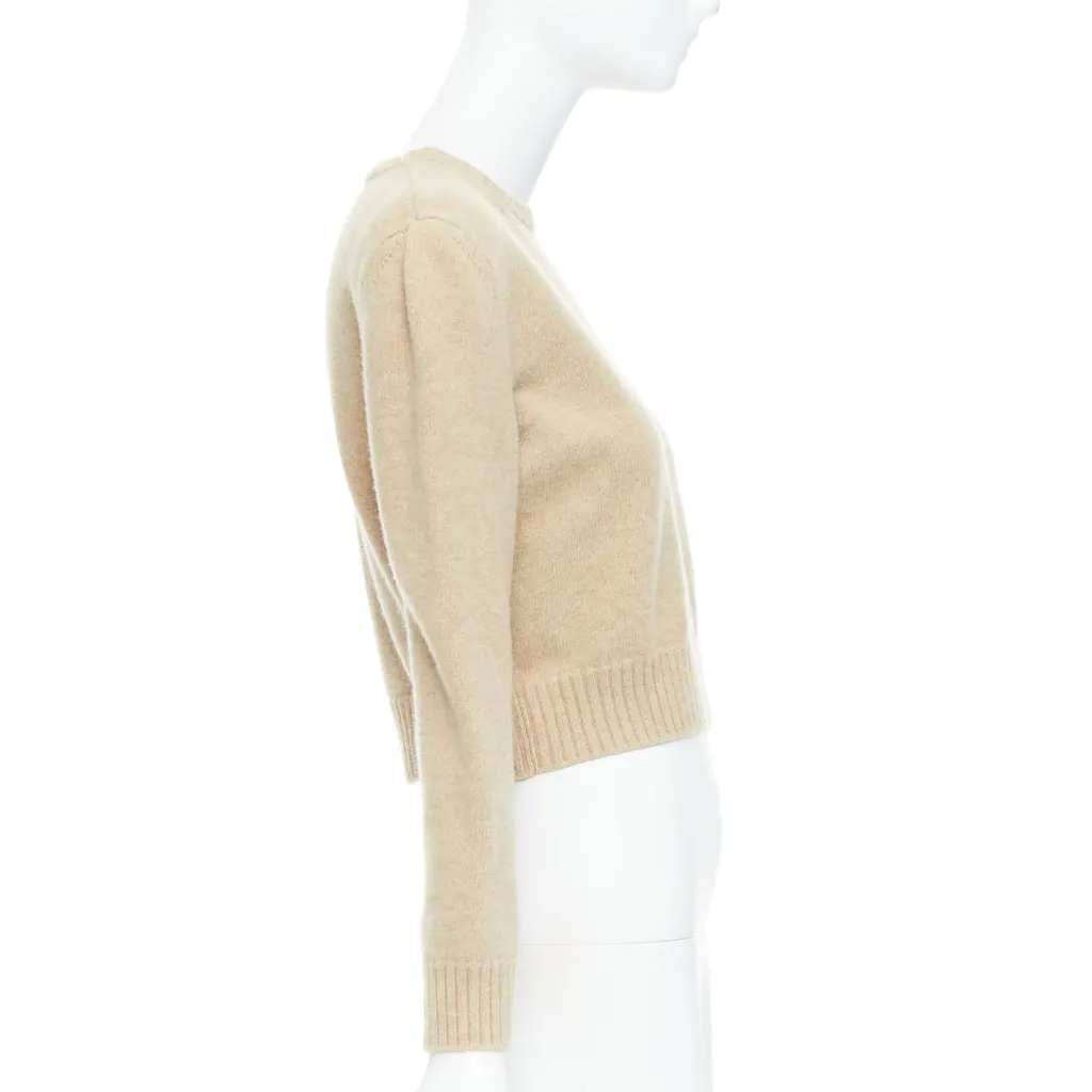 Loewe Anagram Crew Sweater Beige Wool Very good - Model View