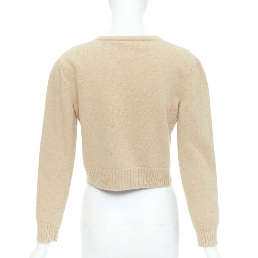 Loewe Anagram Crew Sweater Beige Wool Very good - Box View