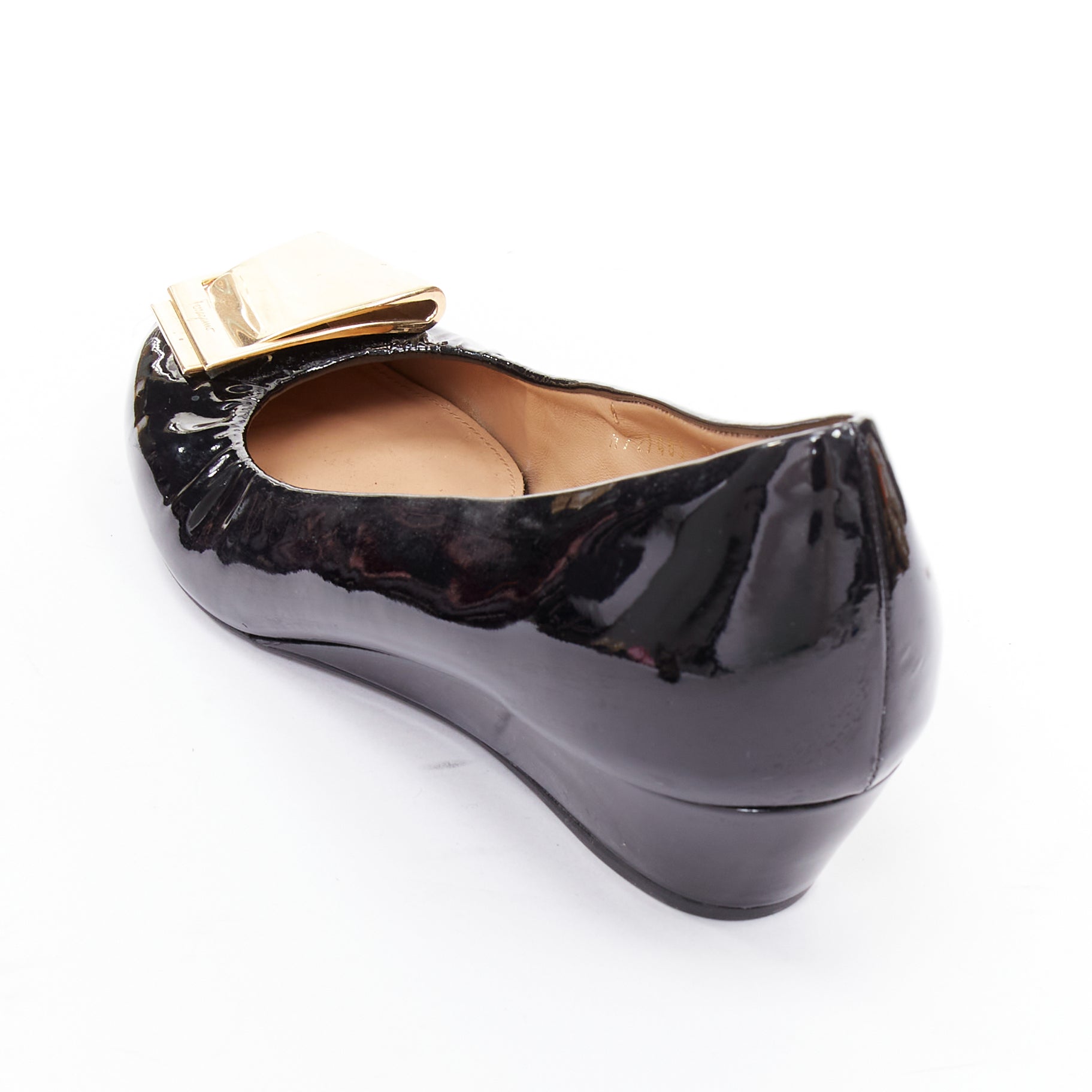 Salvatore Ferragamo Big Buckle Wedges - Image 10