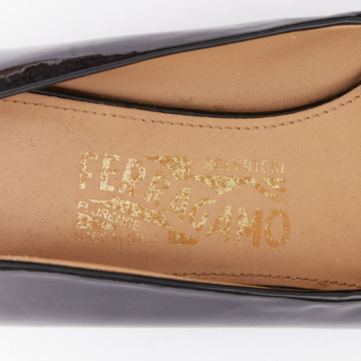 Salvatore Ferragamo Big Buckle Wedges - Image 11