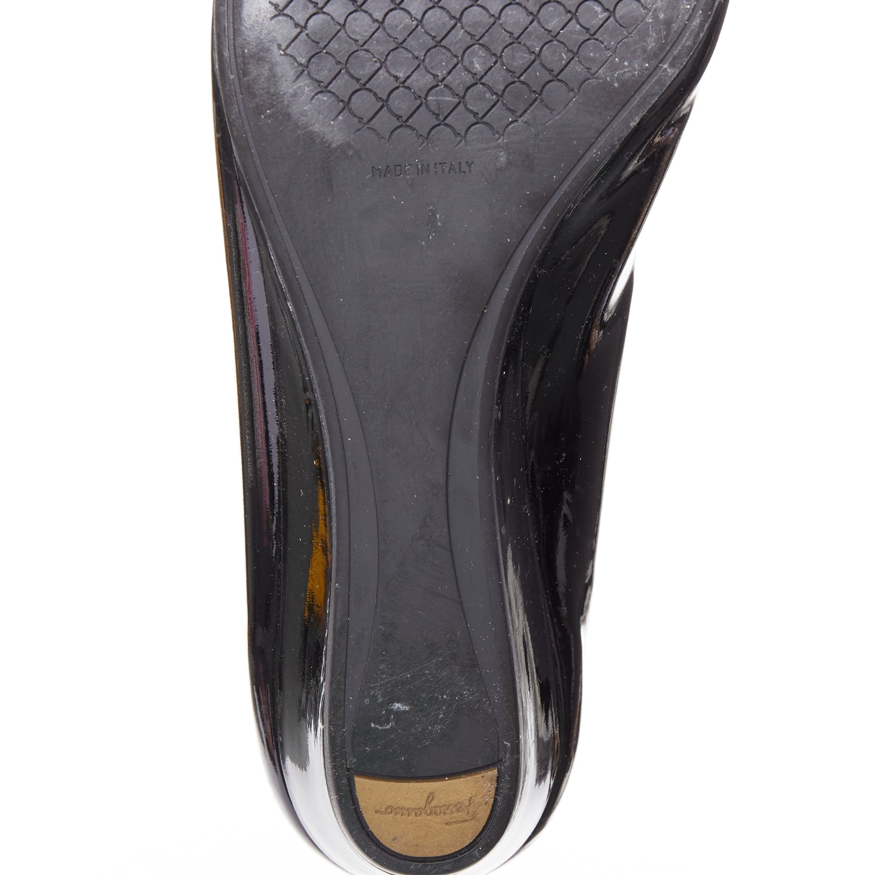 Salvatore Ferragamo Big Buckle Wedges - Image 12