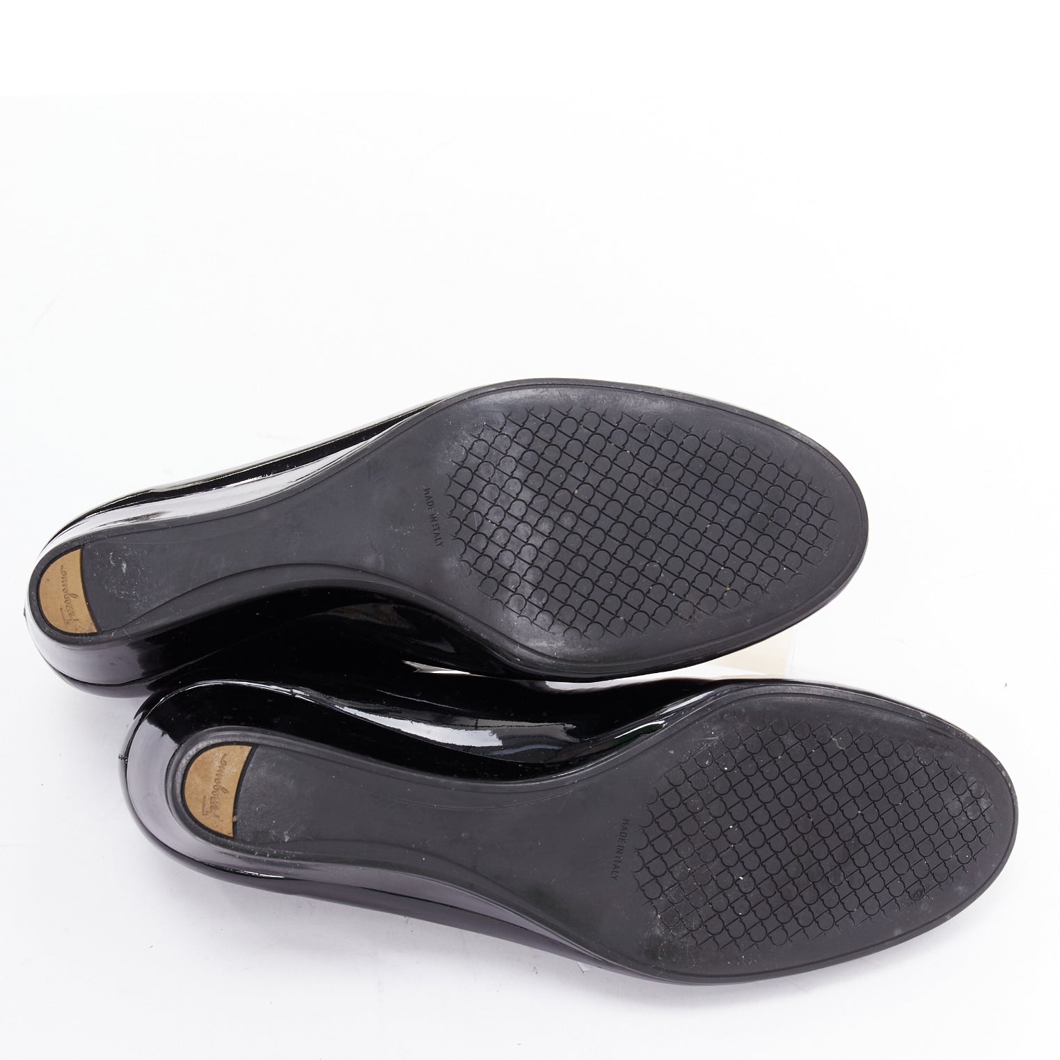 Salvatore Ferragamo Big Buckle Wedges - Image 13