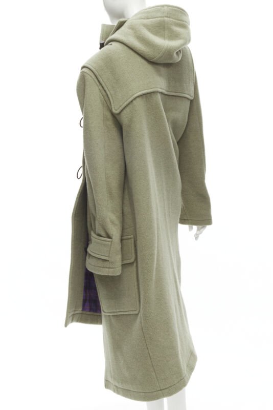 Balenciaga Khaki Toggle Wrap Coat - Detail 2