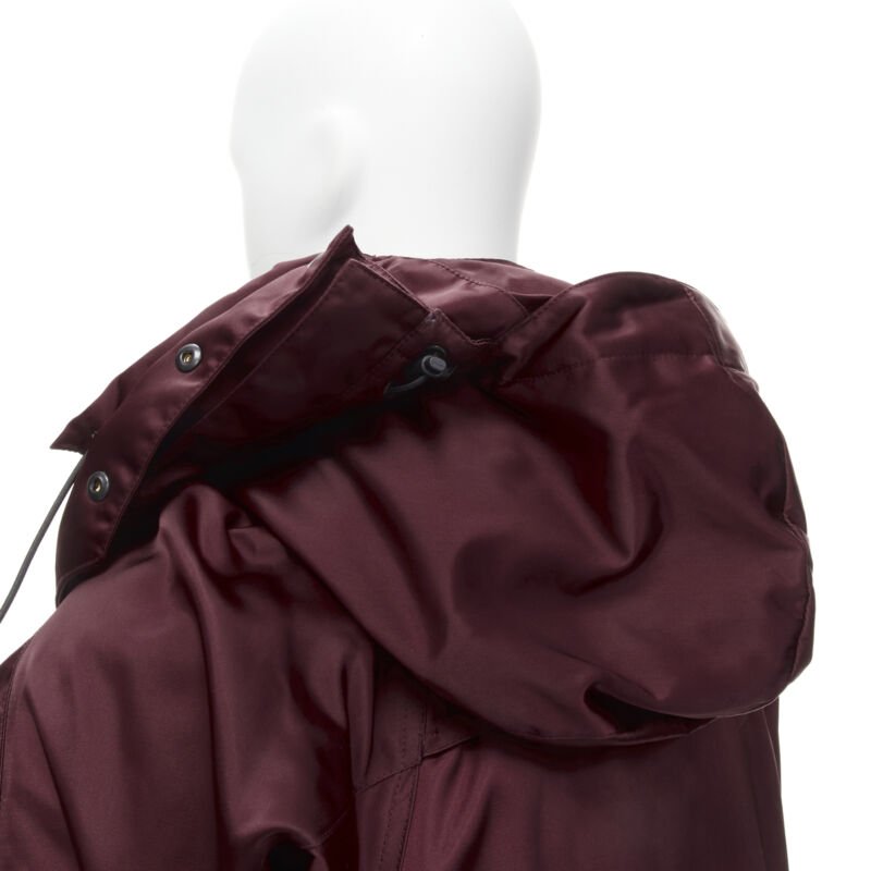 Balenciaga Burgundy Oversized Ski Jacket - Image 11