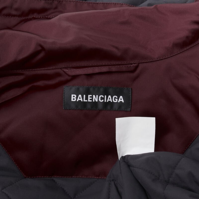 Balenciaga Burgundy Oversized Ski Jacket - Image 14