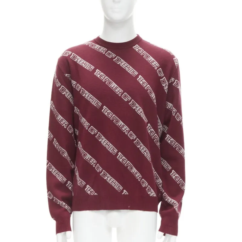 Balenciaga Dreams Sweater Red Wool Never worn - Front View