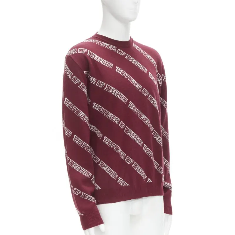 Balenciaga Dreams Sweater Red Wool Never worn - Inside View