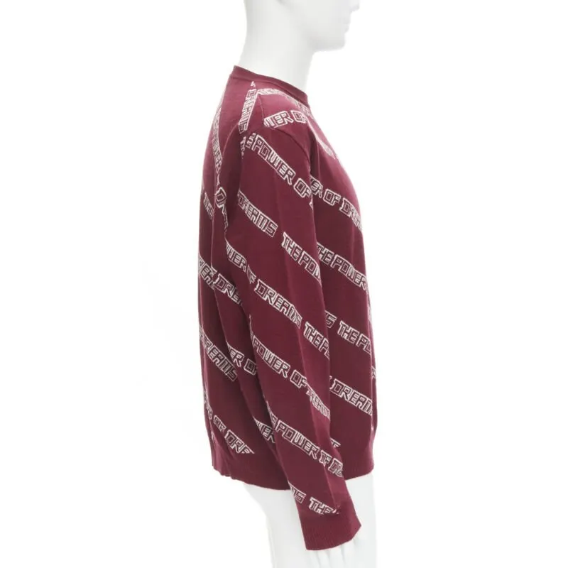 Balenciaga Dreams Sweater Red Wool Never worn - Model View