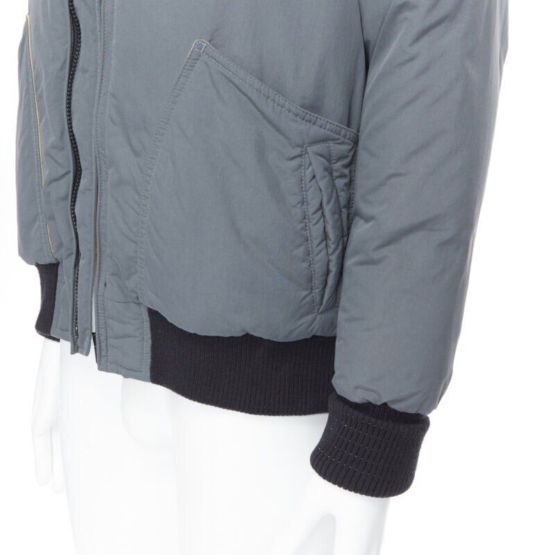 Unsigned / متعددة Grey Goose Down Bomber - Image 11