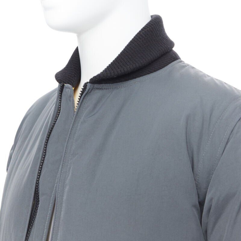 Unsigned / متعددة Grey Goose Down Bomber - Image 12