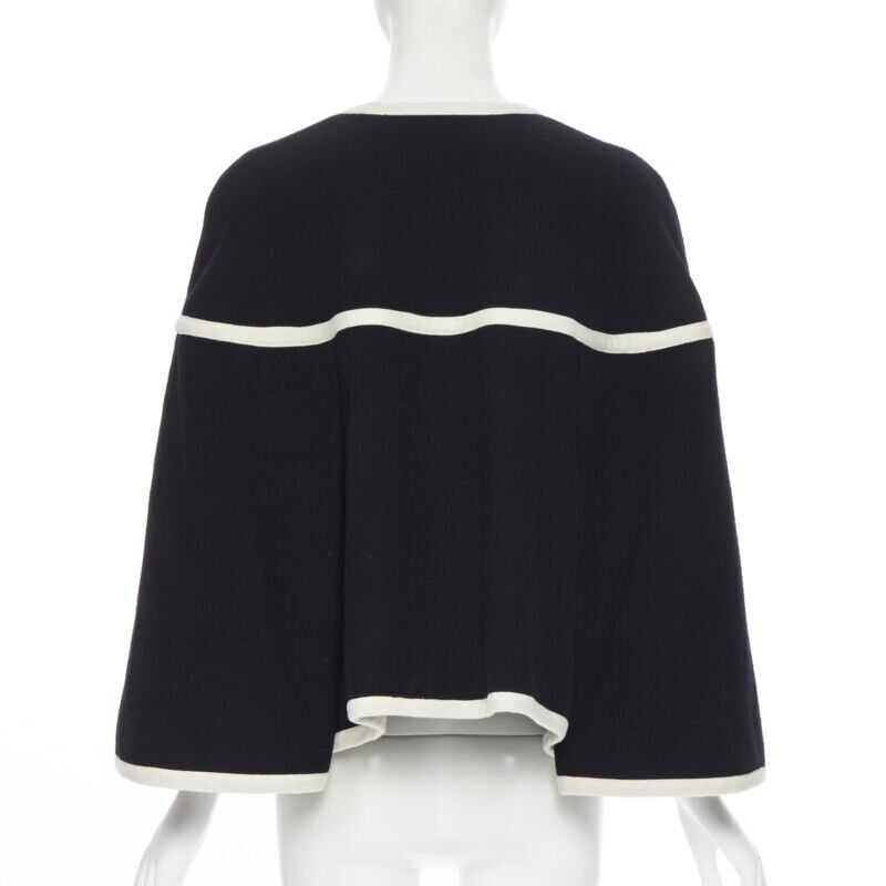 Comme Des Garcons Trimmed Cape Jacket - Detail 1