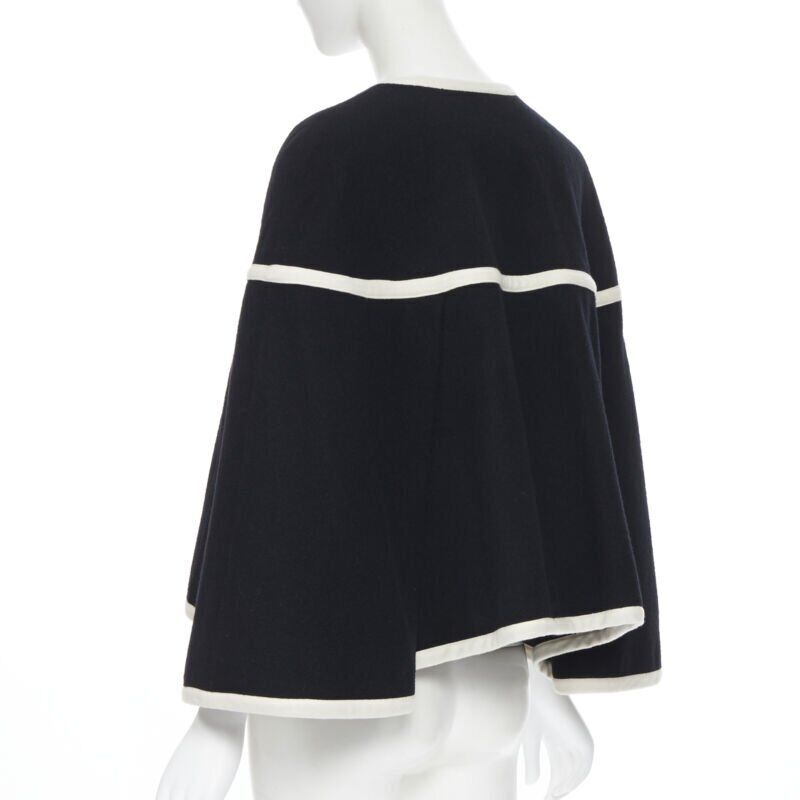 Comme Des Garcons Trimmed Cape Jacket - Detail 2