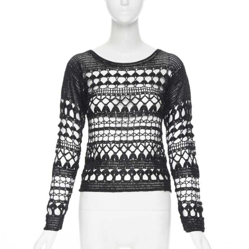 Comme Des Garcons Holey Crochet Sweater