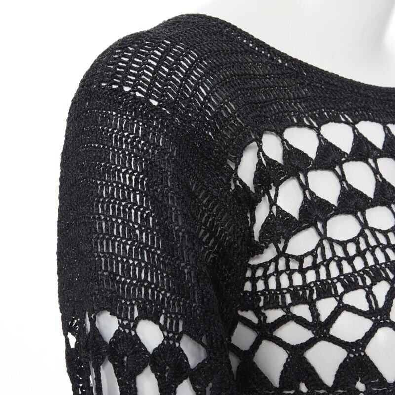 Comme Des Garcons Holey Crochet Sweater - Back view