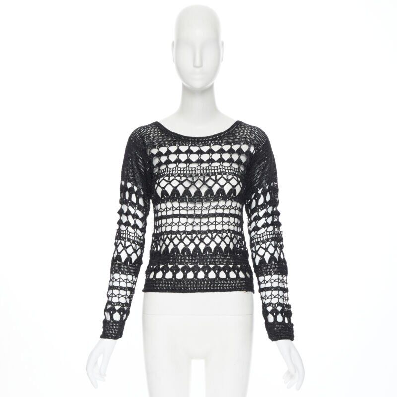 Comme Des Garcons Holey Crochet Sweater - Image 6