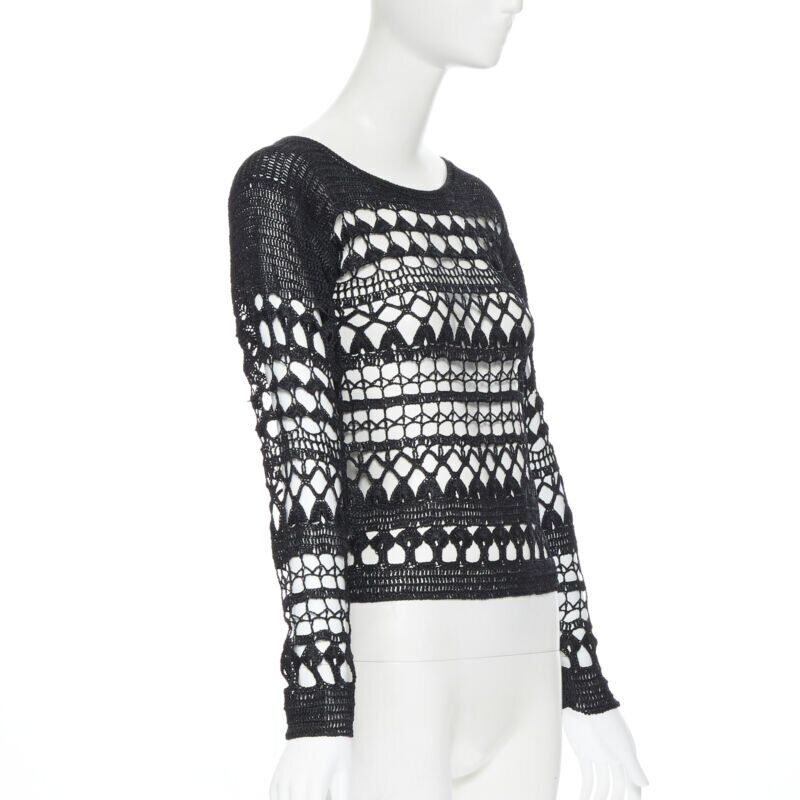 Comme Des Garcons Holey Crochet Sweater - 4