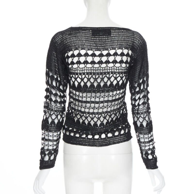 Comme Des Garcons Holey Crochet Sweater - Detail 1