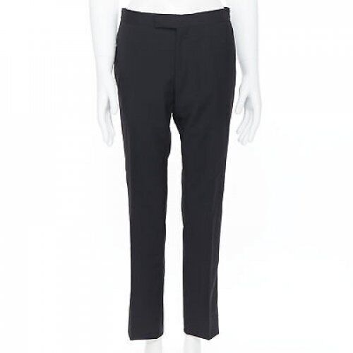 Dries Van Noten Satin Tuxedo Pants