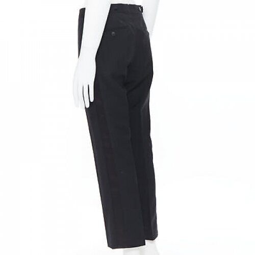 Dries Van Noten Satin Tuxedo Pants - Detail 1