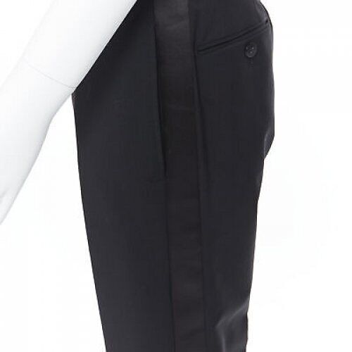 Dries Van Noten Satin Tuxedo Pants - Image 10