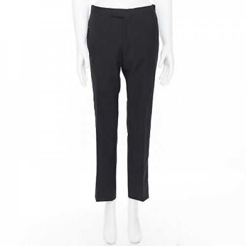 Dries Van Noten Satin Tuxedo Pants - Image 12