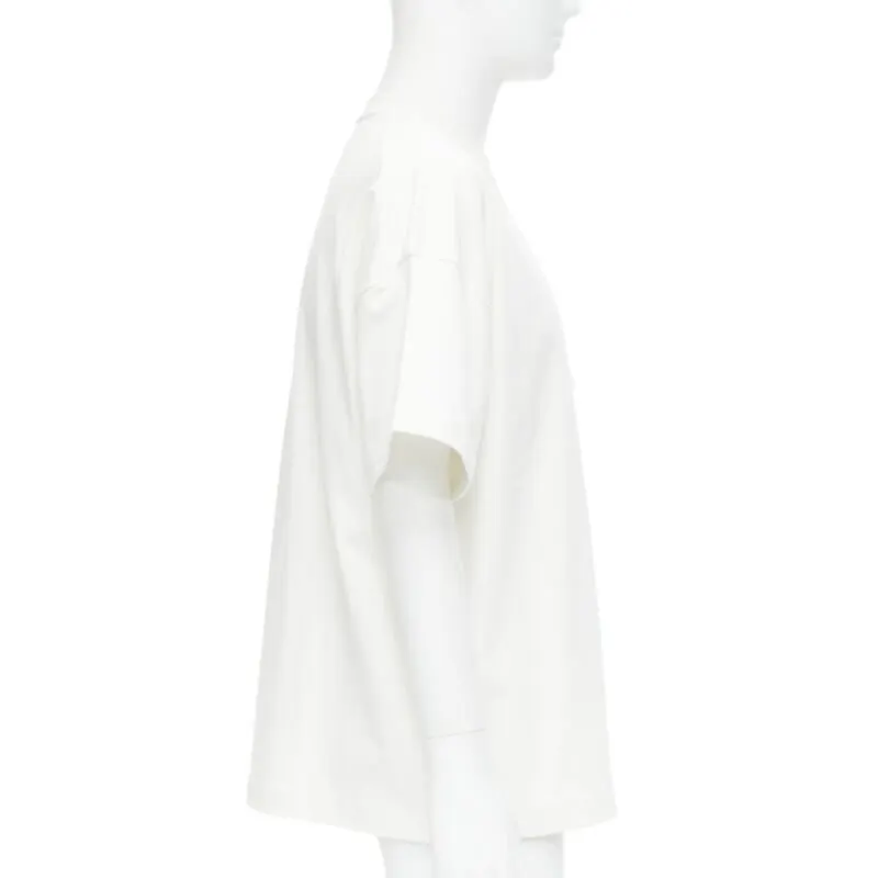 Jil Sander Photo Patch T-Shirt White Cotton Never worn, with tag - Model View