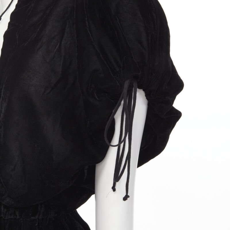 Comme Des Garcons Velvet Sash Skirt - Back view