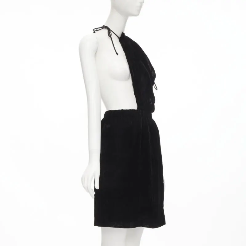Comme Des Garcons Velvet Sash Skirt Black Velvet Very good - Inside View