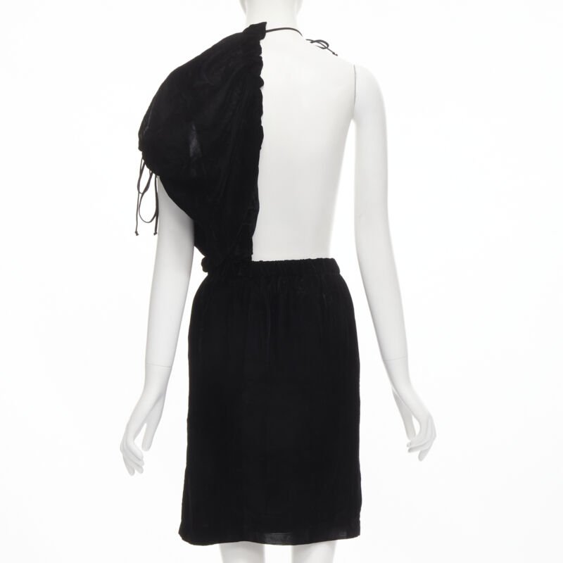 Comme Des Garcons Velvet Sash Skirt - Side view