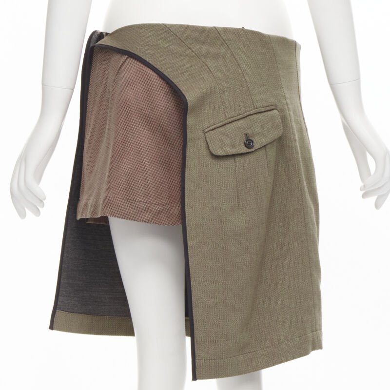 Junya Watanabe Asymmetric Mini Skirt
