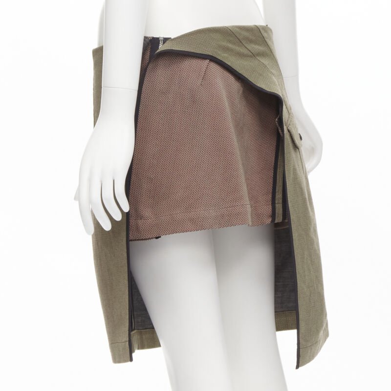 Junya Watanabe Asymmetric Mini Skirt - Detail 1