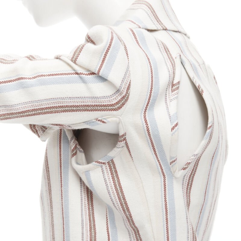 Junya Watanabe Stripe Cut Blazer - Back view
