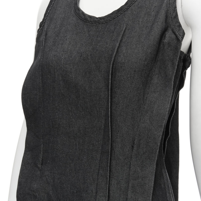 Comme Des Garcons Denim Pinched Dress - Back view