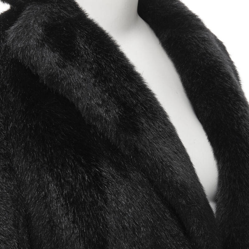 Junya Watanabe Faux Fur PVC Blazer Coat - Back view