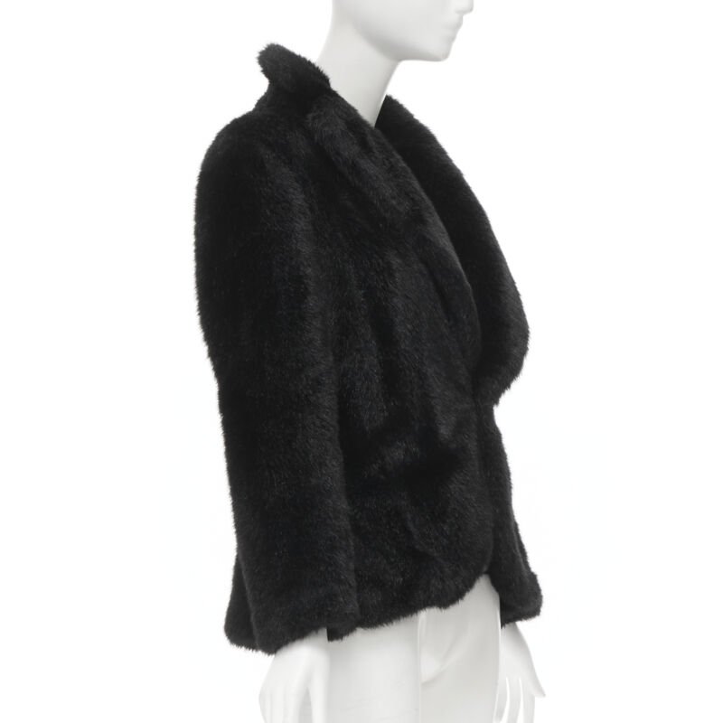 Junya Watanabe Faux Fur PVC Blazer Coat - Image 6