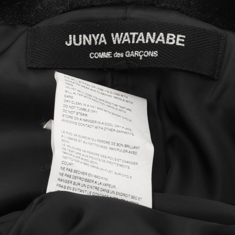 Junya Watanabe Faux Fur PVC Blazer Coat - Image 14