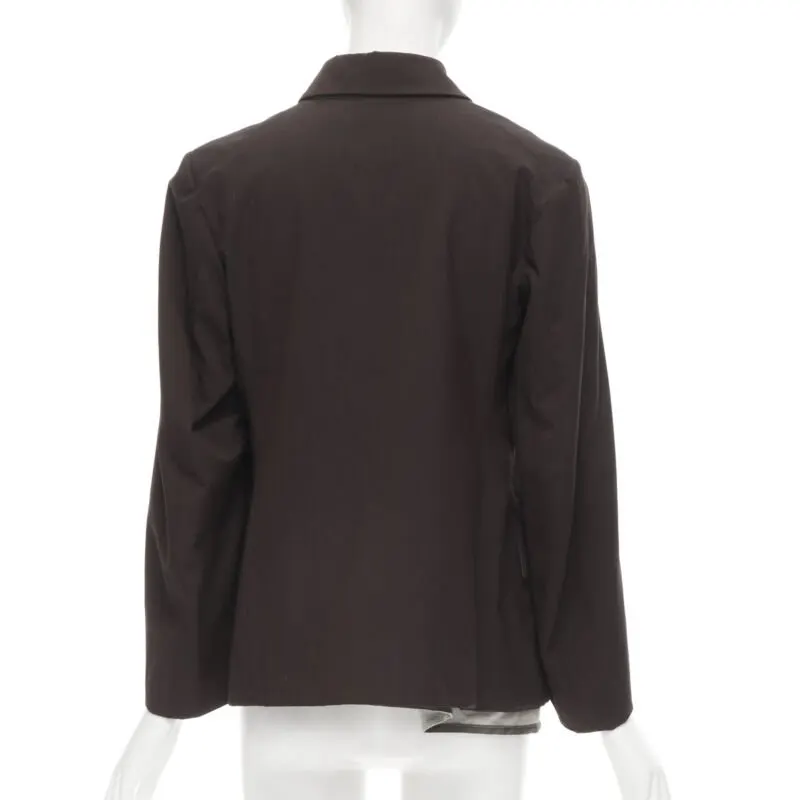 Comme Des Garcons Corset Vest Blazer Burgundy Cotton Never worn - Box View