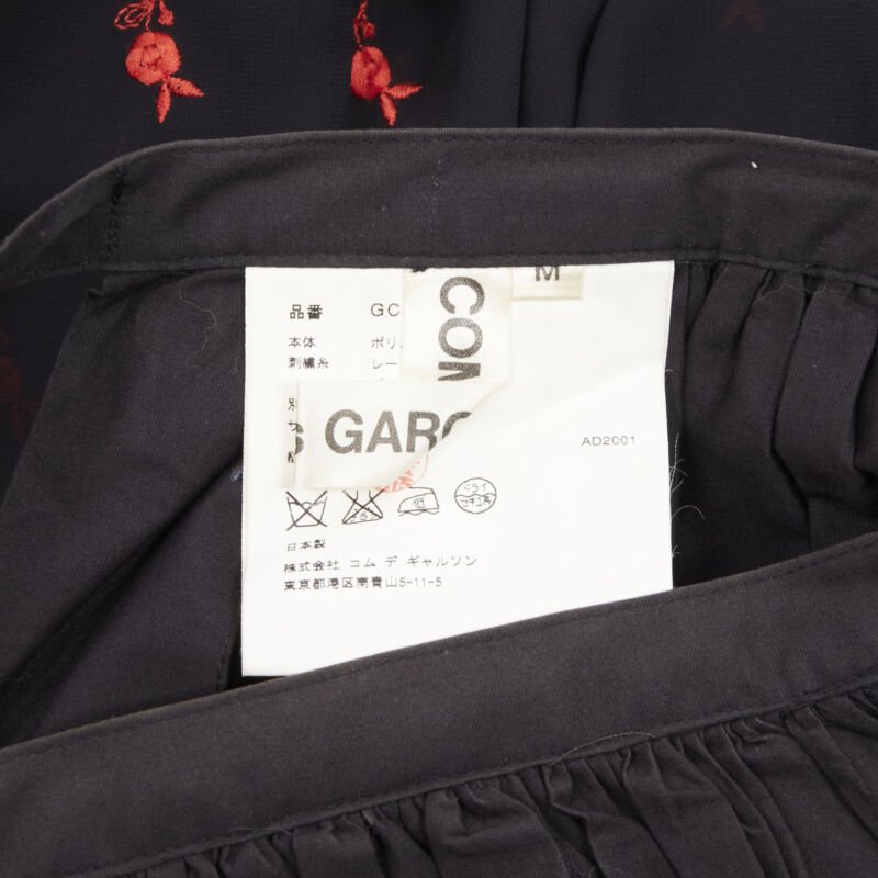 Comme Des Garcons Floral Peplum Skirt - Image 11