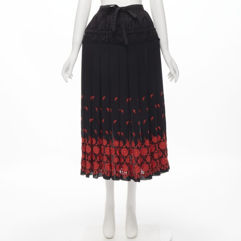 Comme Des Garcons Floral Peplum Skirt - Image 12