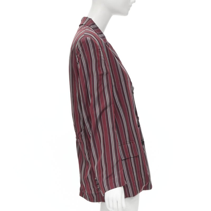 Comme Des Garcons Stripe Deconstructed Blazer - 4