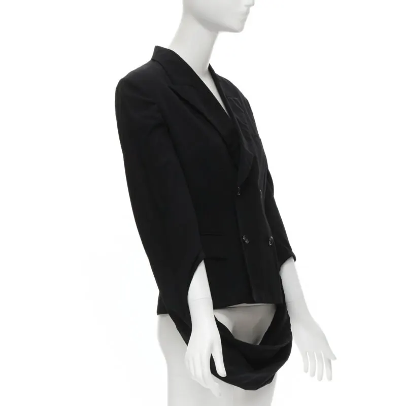 Comme Des Garcons Loop Sleeve Blazer Black Wool Never worn - Inside View
