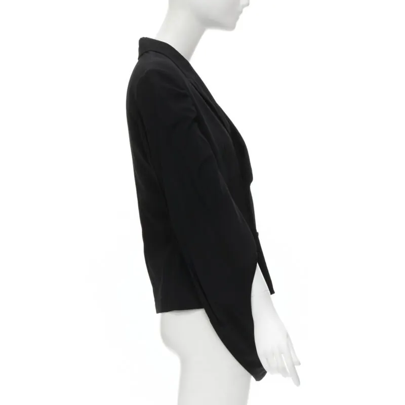 Comme Des Garcons Loop Sleeve Blazer Black Wool Never worn - Model View