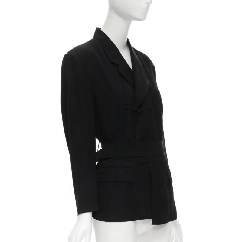 Comme Des Garcons Knot Hem Blazer Black Very good - Inside View