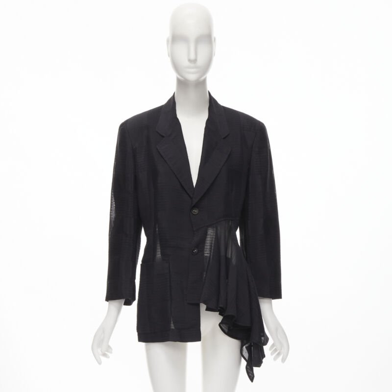 Comme Des Garcons Ruffle Sheer Blazer - Image 12